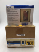 Eaton PJ26V-10-LW 1-Gang Ivory Decorator Wall Plate - Lot of 50