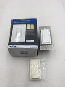 Eaton WFSW15-C2-BX-LW 15 Amp 120 VAC Wi-Fi Smart Switch-White/Lt Almond/Ivory