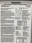 Siemens W0408ML1125 125 Amp 4/8 Space 120/240V Enclosure 12" x 6 3/8" x 4 3/8"
