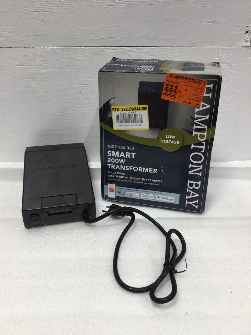 Hampton Bay 1005 926 363 Smart 200W Transformer Black Finish
