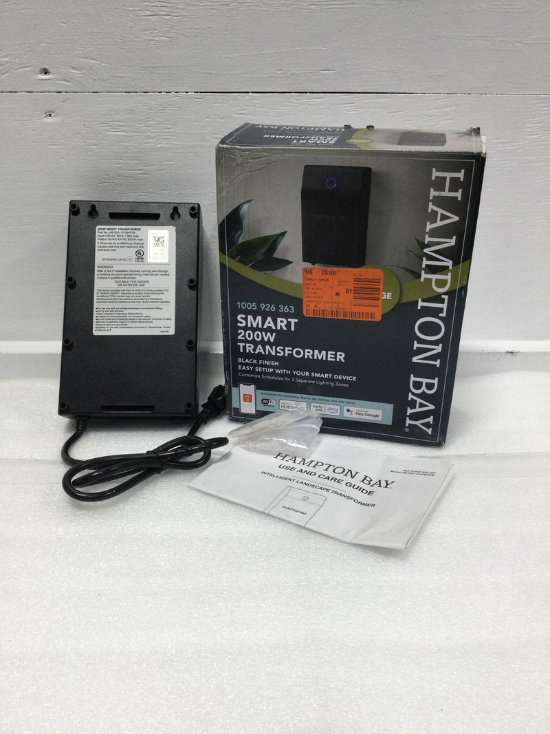 Hampton Bay 1005 926 363 Smart 200W Transformer Black Finish