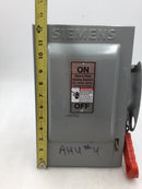 Siemens HNF361 30 Amp 600V Non Fused Safety Switch Enclosure 12" x 8"