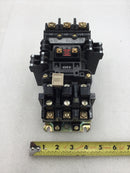 Allen Bradley 509-B0D Size 1 27 Amp 3 Pole 115-575 VAC 2-10 HP Contactor/Motor Starter with 120 VAC Coil