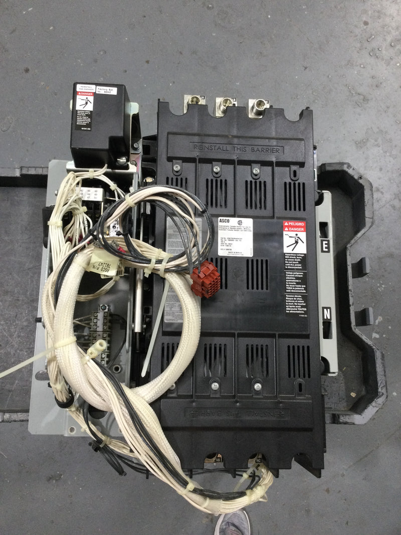 Asco J03ATSA30400NGXF 400 Amp 480V 3ph TRANSFER SWITCH ONLY