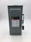 Square D D222NRB 60 Amp 2 Pole 240V Fusible Safety Switch 14 3/4" x 7 1/2"