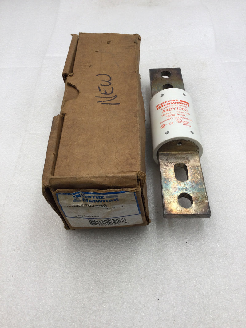 Shawmut A4BY1200 1200 Amp Form 480 Class L Fuse 600 VAC 200,000 IR
