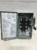 Cutler Hammer DG221NGB Fusible 30 Amp 2 Pole 240V Safety Switch 10 5/8" x 6 1/4"