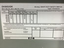 Eaton/Cutler-Hammer DH362UGK 60 Amp 3 Pole 600VAC Non-Fused Nema1 Safety Switch
