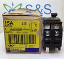 Square D QO215 15 Amp 2 Pole 120/240V Circuit Breaker - Yellow Face