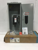 Eaton ECCVH100R 2-Pole Outdoor Front Operable Circuit Breaker Enclosure 240 VAC with CCVH2100 100 Amp Breaker
