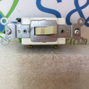 Leviton CS120-2I 20A 120/277VAC Single Pole Ivory Toggle Switch Side Wired