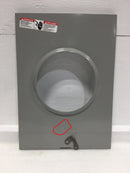 Milbank 120/240V Type 3R Meter Socket Cover Only w/Latch 15 1/2" x 11"