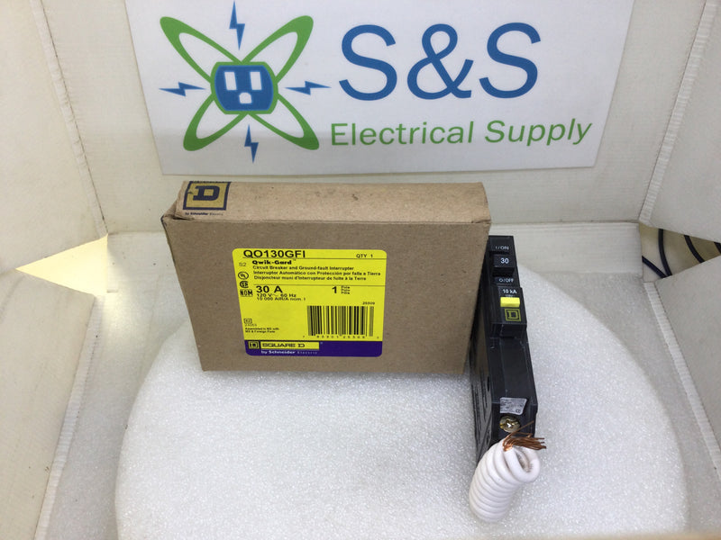 Square D QO130GFI 30 Amp 1 Pole 120/240V GFI Circuit Breaker