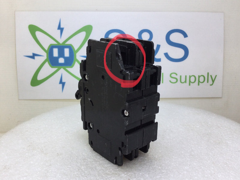 Zettler UEB1-70302BBSx 30 Amp 2 Pole 120/240V Breaker - Cosmetic Flaw