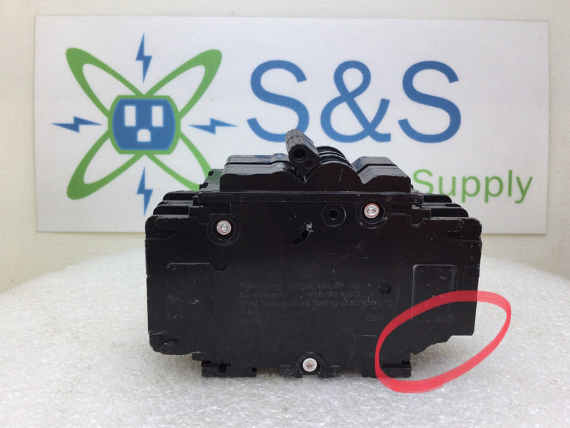 Zettler UEB1-70302BBSx 30 Amp 2 Pole 120/240V Breaker - Cosmetic Flaw