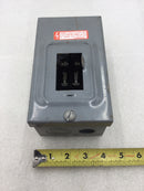 Square D QO2L30S 30 Amp 2 Pole 120/240V Type 1 QO Load Center Series G01 7" x 4"