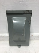 Eaton DPB222R 60 Amp 2 Pole 240V HVAC Disconnect Enclosure 9" x 5 1/2"