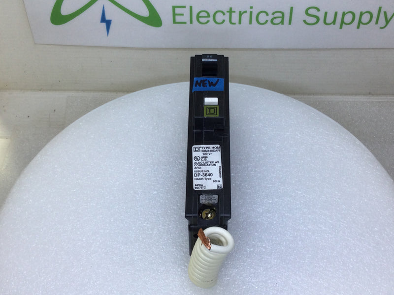 Square D HOM120CAFI 20 Amp 1 Pole 120V AFCI Circuit Breaker