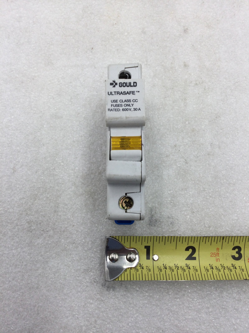 Gould USCC1I Ultrasafe Circuit Breaker Single Pole 30 Amp 600 VAC Class CC Fuses