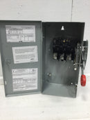 Eaton - Cutler Hammer DH361FGK Switch, Heavy Duty Safety, 3 Pole, 30A, Nema 1, Fusible - missing lower fuse block