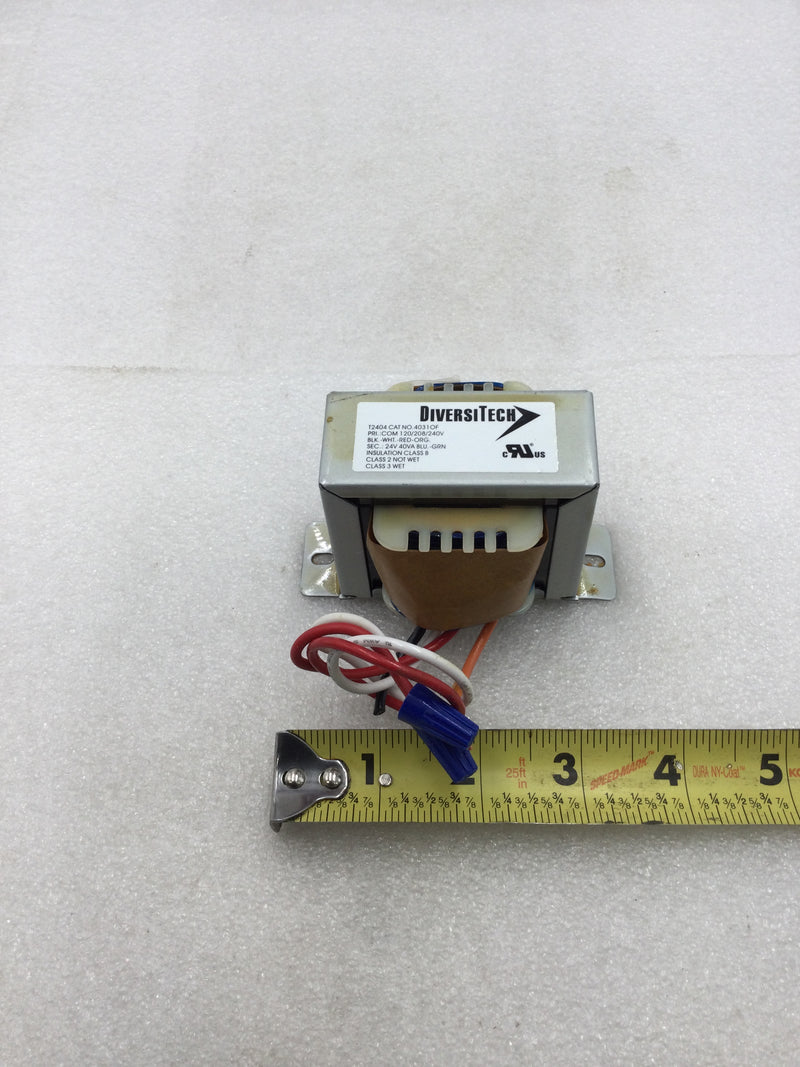 DiversiTech 4031 OF Transformer 120/208/240 VAC Primary 24 VAC 40 VA Secondary