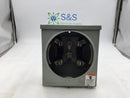 GE General Electric 741X 1G7 100 Amp Meter Socket Single Phase 600 VAC 8" X 9.5"