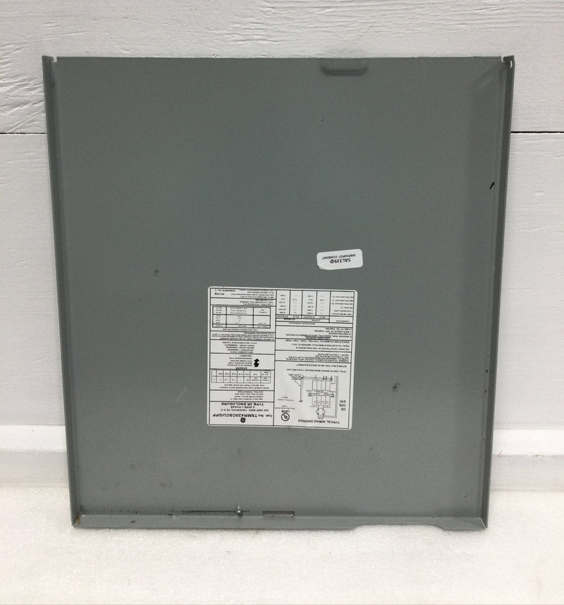 GE TSMR420CSCUGPP Front Cover 10086565G10  Main Breaker/Ringless Meter Socket Outdoor Load Center -Front Cover Only 16" x 14 3/8"