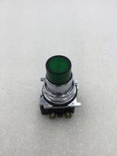 Cutler-Hammer 10250T/91000T Contact Block with Green Indicator Light