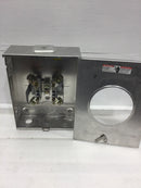 Siemens/Talon UAT437-XGF 200 Amp Continuous Duty Ringless Type Meter Socket 600V 1 Phase 3 Wire 4 Jaw
