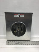 Siemens/Talon UAT437-XGF 200 Amp Continuous Duty Ringless Type Meter Socket 600V 1 Phase 3 Wire 4 Jaw