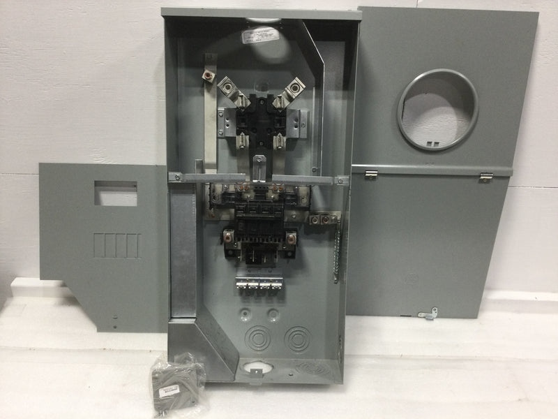 GE TSM420CSCUP Power Mark Gold 200 Amp 4-Space 8-Circuit Meter Socket Load Center Outdoor NEMA 3R surface mount