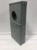 GE TSM420CSCUP Power Mark Gold 200 Amp 4-Space 8-Circuit Meter Socket Load Center Outdoor NEMA 3R surface mount