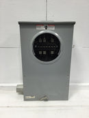 Siemens/Talon 9837-0425 20A Continuous 3 Phase/4 Wire 600VAC Ringless Type Nema3R 13 Jaw Solar Ready Meter Enclosure