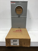 Milbank UAP5024-XL 200 Amp 4 Terminal 12 Space Outdoor Rated Meter Socket/Load Center Combo