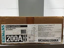 Siemens MC0606L1200RA 200 Amp 12 Space 120/240VAC Nema 3R Meter/Load Center Combo