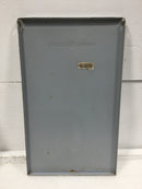 GE TM1212RCUBK1 125 Amp 12 Space 120/240V Load Center Cover 21 1/4" x 12 7/8"