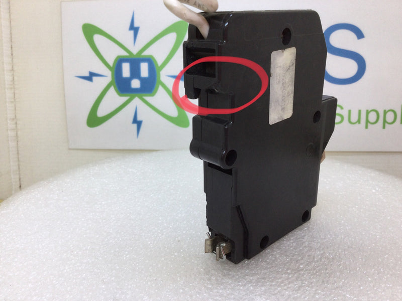 Cutler Hammer CH120GF 20 Amp 1 Pole GFCI Circuit Breaker- Flawed