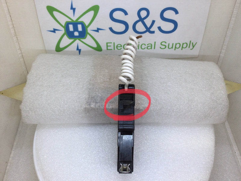 Cutler Hammer CH120GF 20 Amp 1 Pole GFCI Circuit Breaker- Flawed