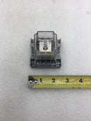 Potter & Brumfield KRPA-14AN-120 11 Pole 120V 50/60Hz 10A 1/6 Hp 250V 6A 1/3 Hp Ice Cube Relay With/Without Base