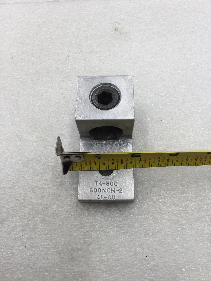 Ilsco D1027 TA-600 600Kcmil-2 AL9CU Aluminum Mechanical Lug 3/8" Mounting Hole