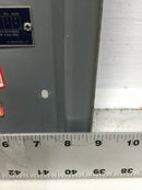 Square D NQO-123M Panelboard Dead Front Only w/Main 100 Amp 120/240V 16 3/4" x 8 3/4"