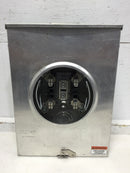 Eaton UATRS213C-FLCH Single Phase 200A Continuous 600VAC OH/UG Nema3R Meter Socket Enclosure