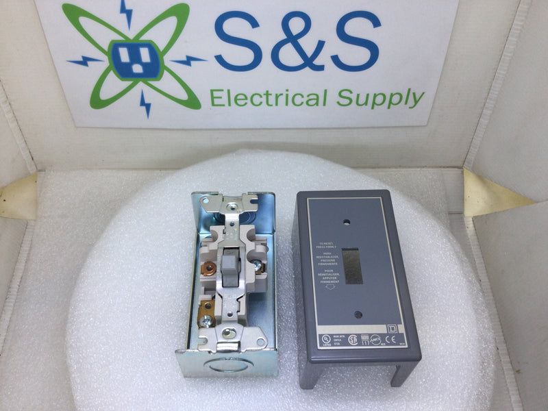 Square D 2510FG1 FHP Manual Motor Starter Switch Nema1 Enclosure