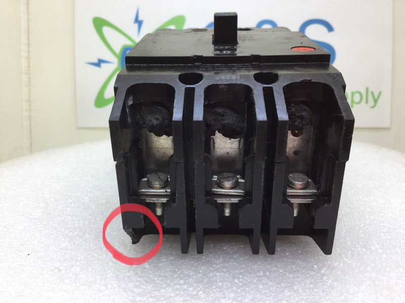 GE/General Electric TEY320 20 Amp 3 Pole 277/480V Bolt On Circuit Breaker - Flaw