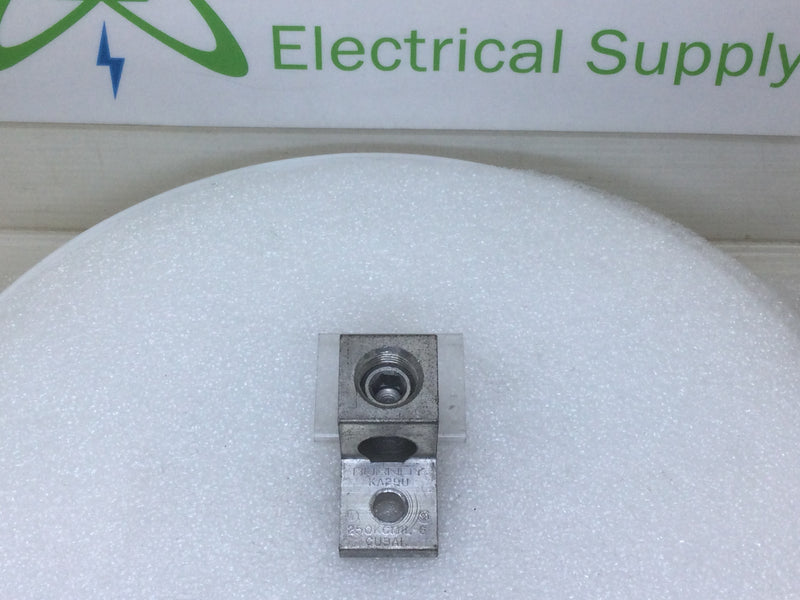 Burndy KA29U Mechanical Connector Lug 6 AWG to 250 KCMIL Ideal LA-250 2" x 1"