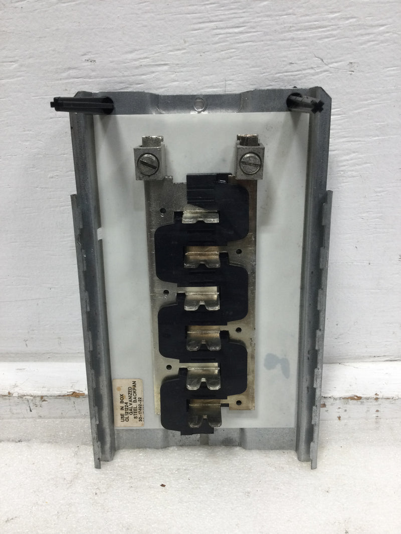 Eaton/CH BR1224L125 125A 6 Space/24 Circuit 120/240V Guts Only 6" X 9.5"