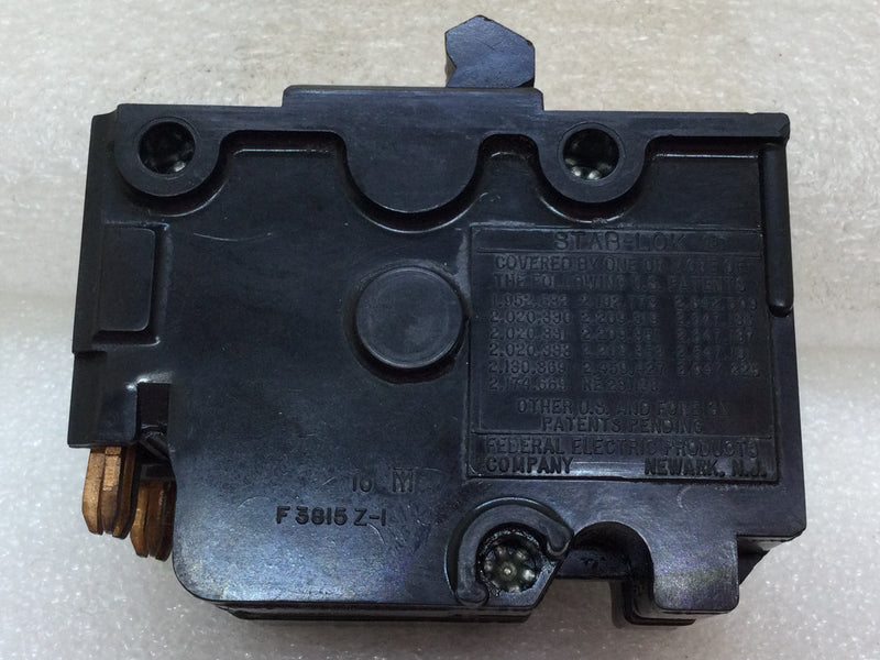 FPE, Challenger, Federal Electric NA250 50 Amp 2-Pole Stab-Lok Breaker, Thick