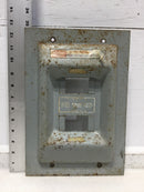 FPE/ Stab-Lok 8 Space 100 Amp 120/240V Dead Front Only 12 5/8" x 8 3/4"