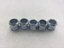 Lot of 5 Thomas & Betts 3/4" EMT Compression Connector