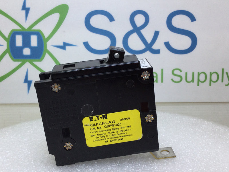 Eaton/Cutler Hammer QBHW1020 20 Amp 1 Pole 120/240V Bolt On Circuit Breaker